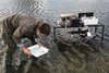 Research also occurs in water
