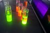 Glass with luminous colours