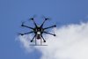 LiDAR-Multispectral drone i luften