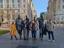 Group photo in street