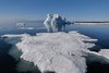 Sea with ice on top