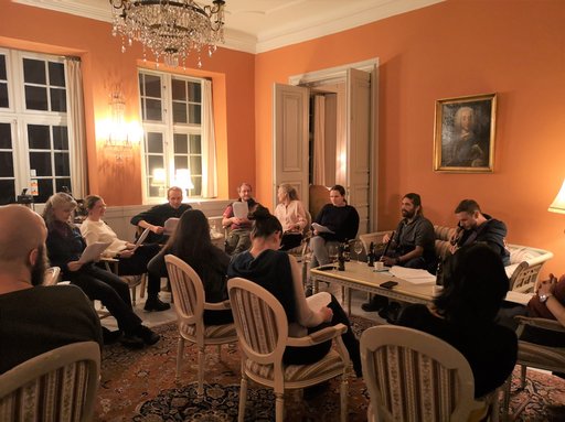 Hyggelig aften oven på en dag fyldt med videnskab, Foto taget af Virginia Settepani 