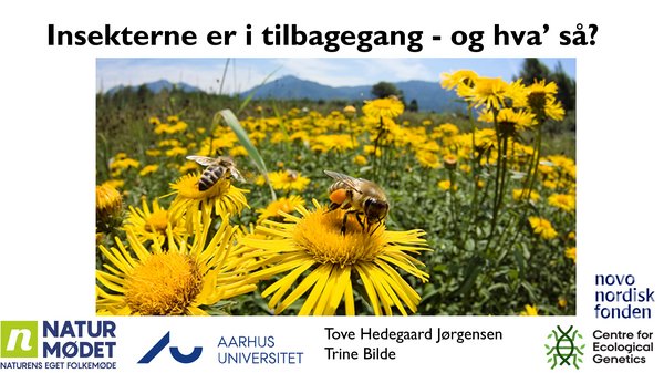 Image: First slide of presentation at Naturmødet 2023.