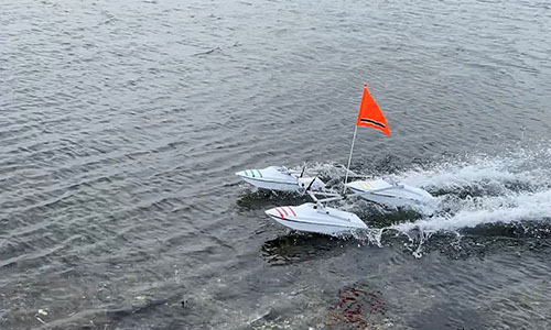 Prototype of the autonomous drone boat