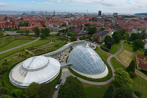 Green houses in the Botanical Garden